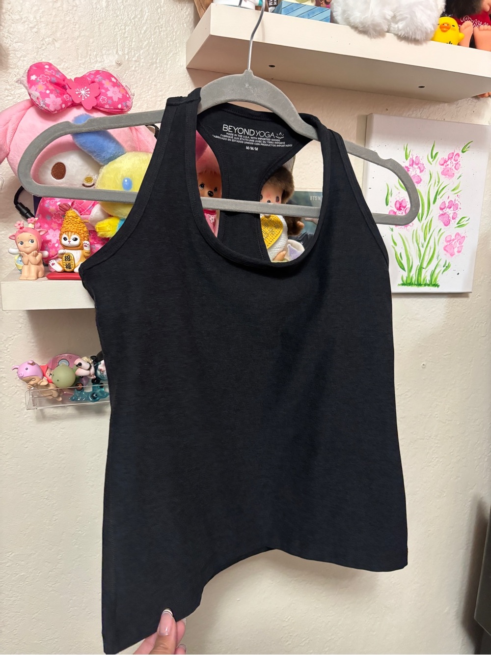 Beyond yoga, black racer back , tank top size medium - Picture 3 of 6